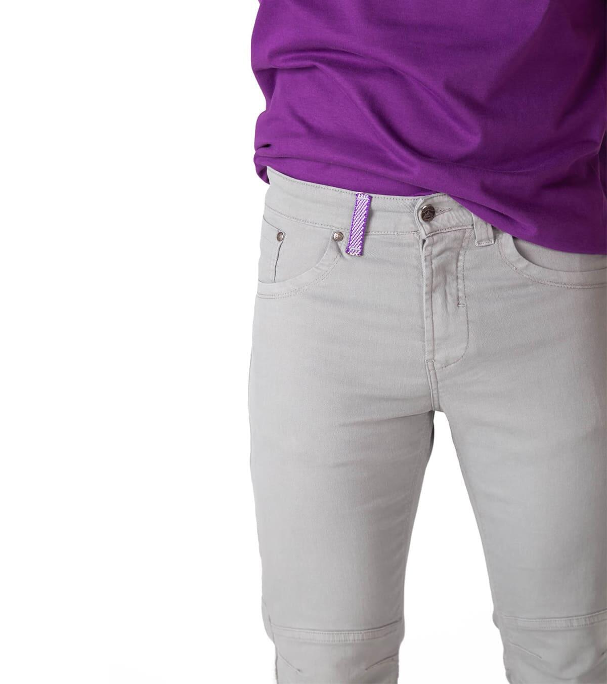 Pantalón Vaquero de Montaña y Escalada Ligero y Elástico Pinto Hombre Gris 3/6