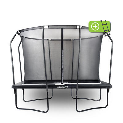 Premium trampoline met veiligheidsnet - rechthoekig - 213 x 305 cm