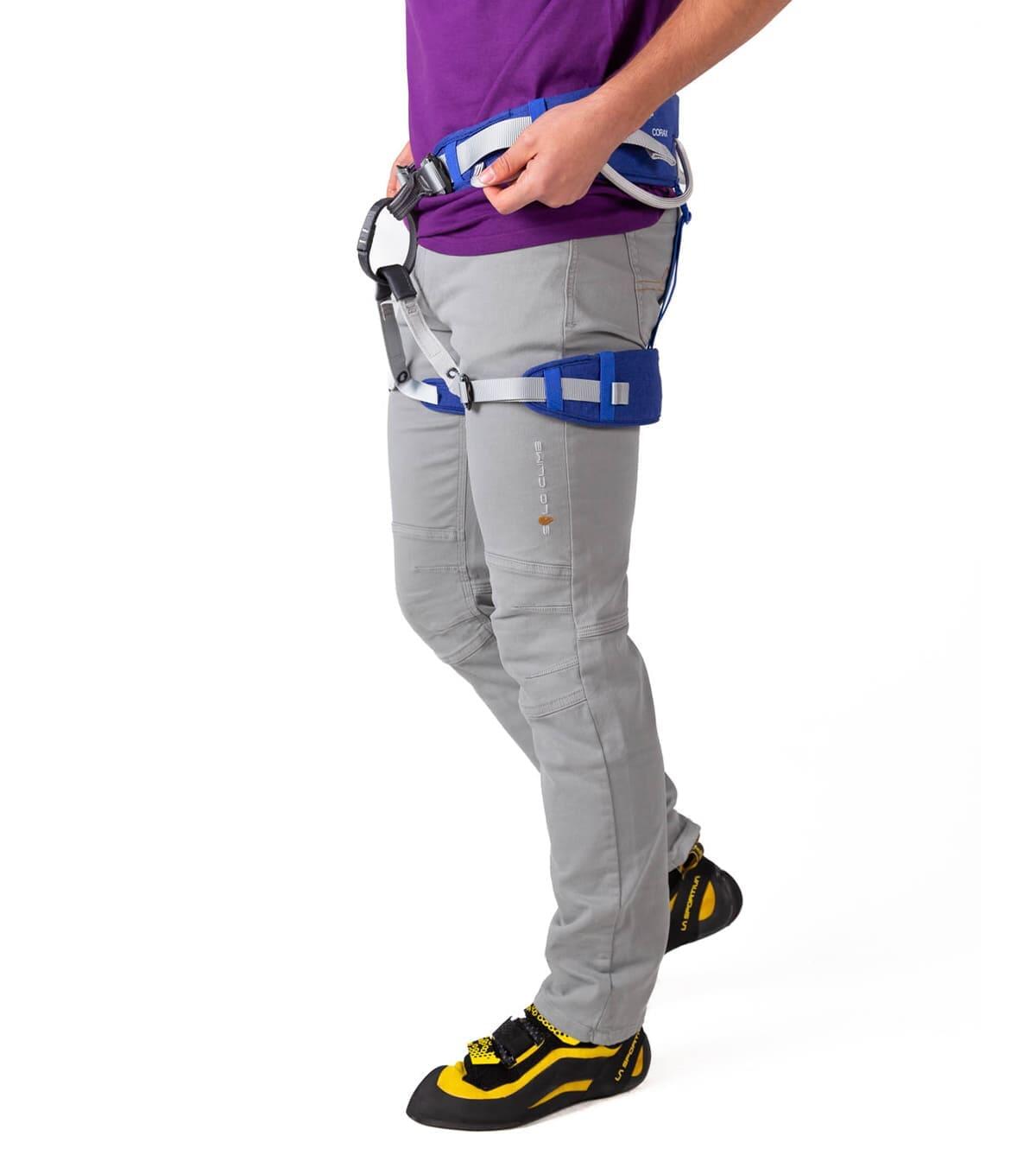 Pantalón Vaquero de Montaña y Escalada Ligero y Elástico Pinto Hombre Gris 2/6