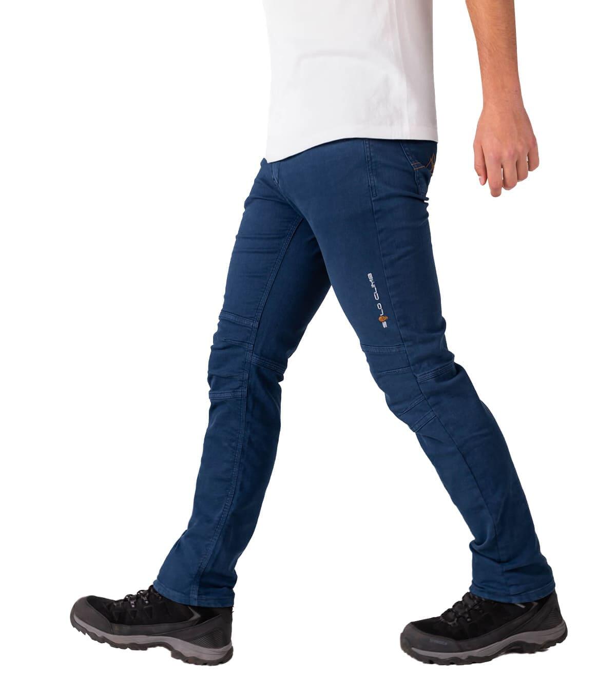Pantalón Vaquero de Montaña y Escalada Ligero y Elástico Pinto Hombre Azul 4/6