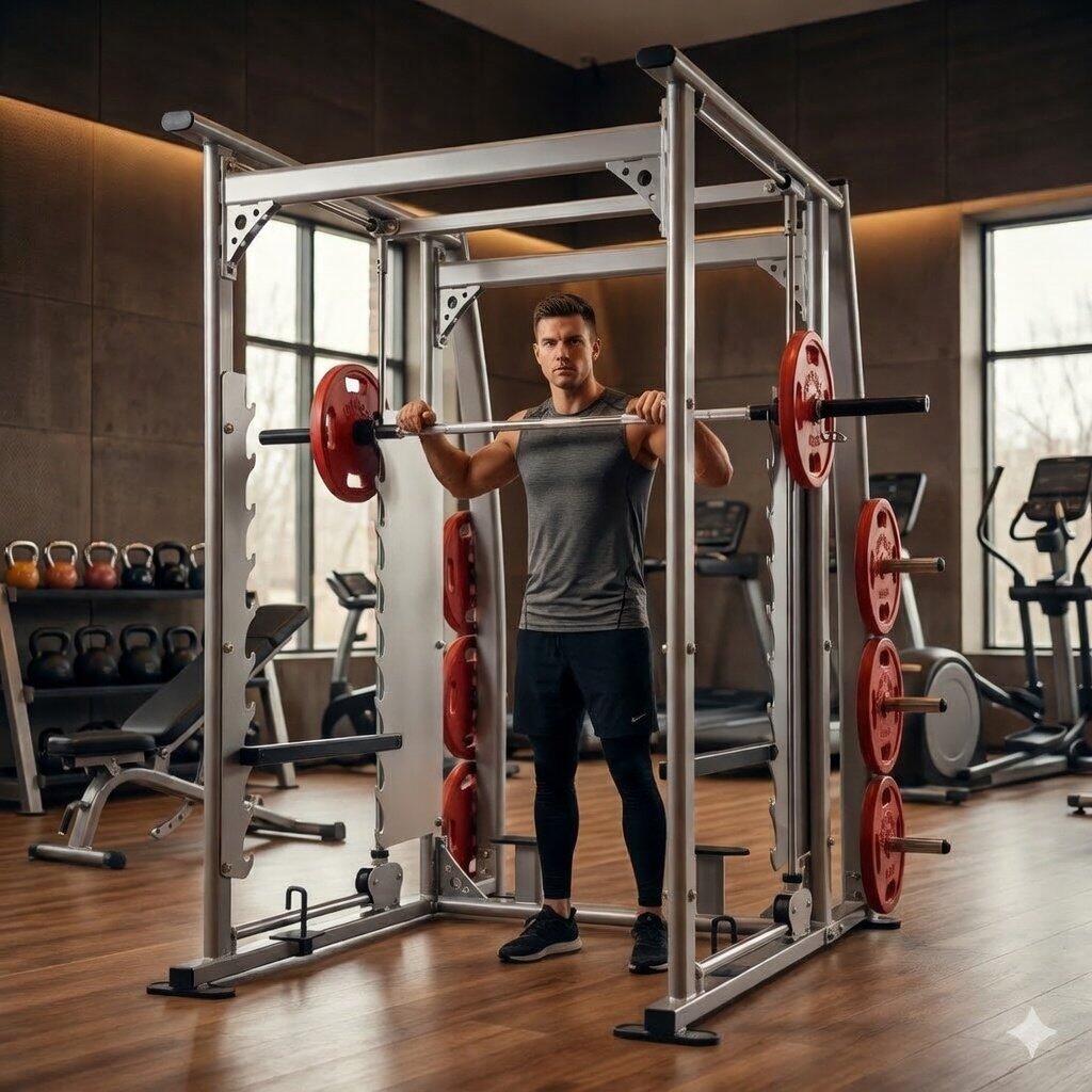 Smith Machine 3D avec contrepoids pour musculation intensive 2/4