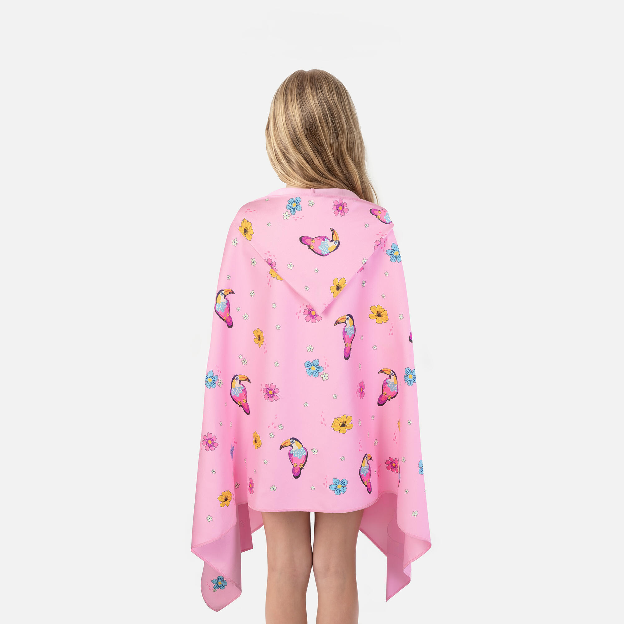 Ręcznik szybkoschnący z kapturem poncho dla dzieci Spokey Tucan 2/7