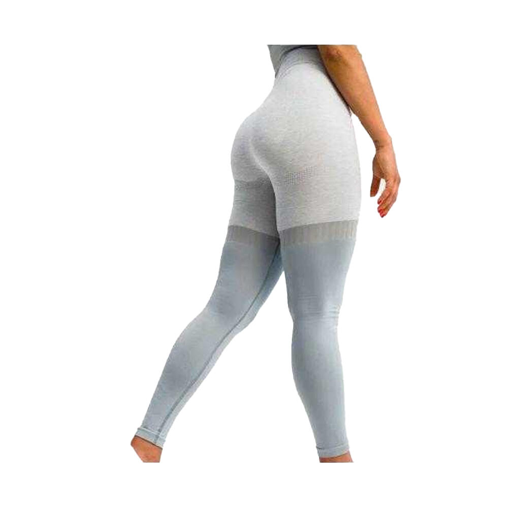 Pantacollant Strisce Donna Gym Hero Grigio 3/3