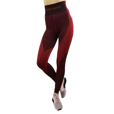 Dames rusty legging (zwart, rood)