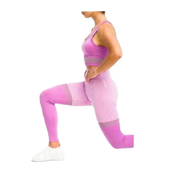 Pantacollant Strisce Donna Gym Hero Grigio