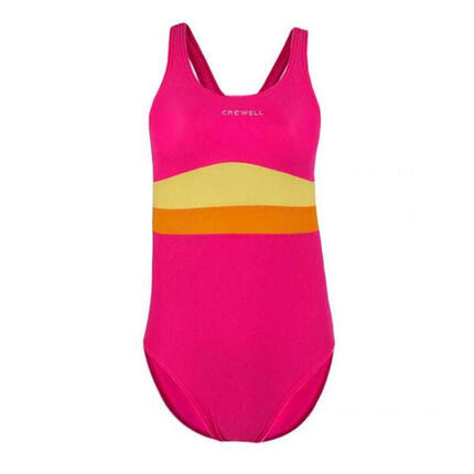 Maillot De Bain 1 Pièce SWAN Enfant (Bleu / Vert / Orange)