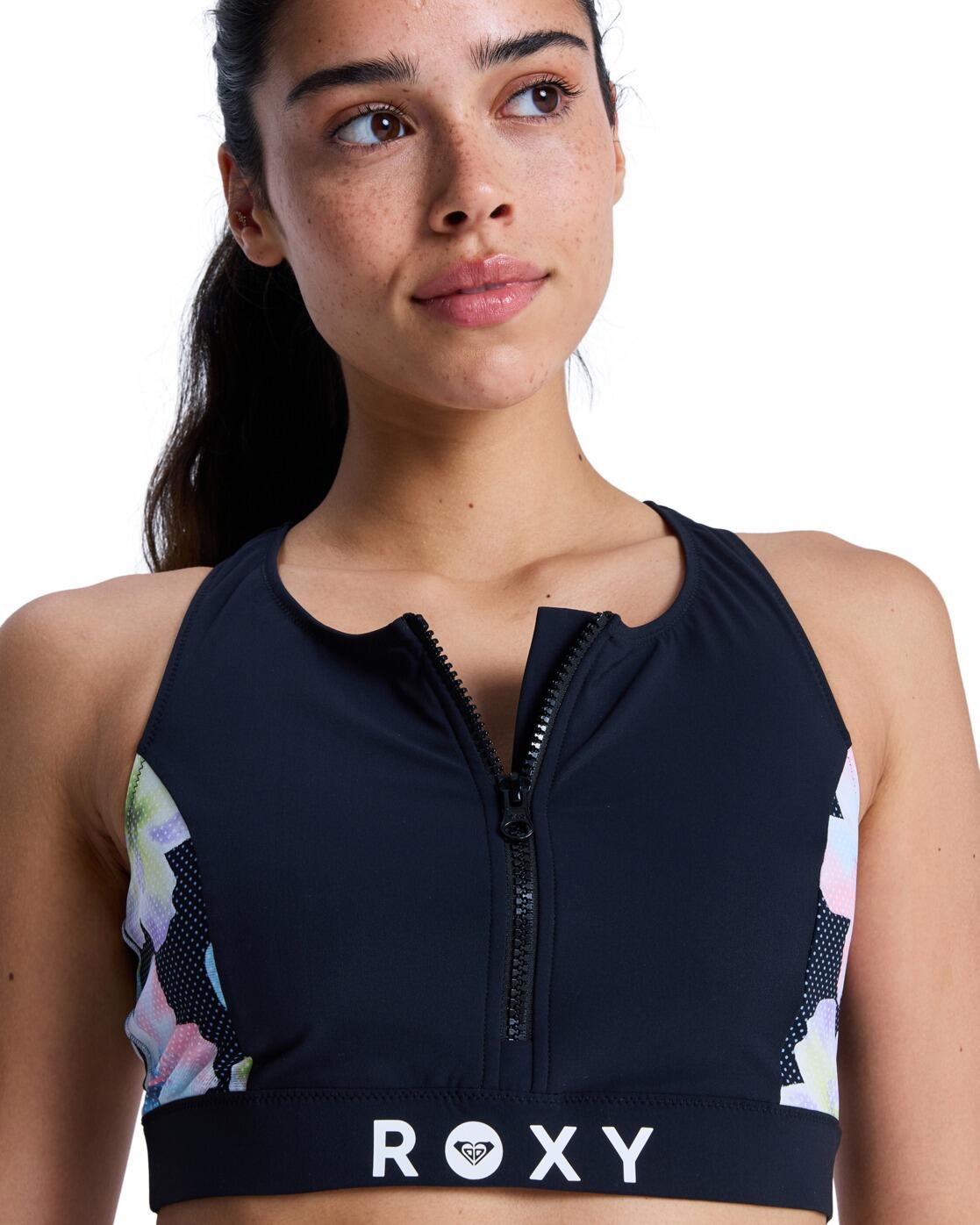 Top de bikini Crop ROXY ACTIVE CROP TOP Negro Mujer 4/4