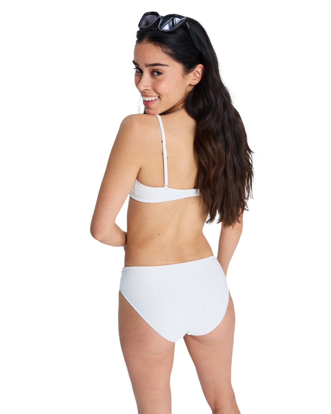 Bas de bikini Shorty Blanc Femme 3/4