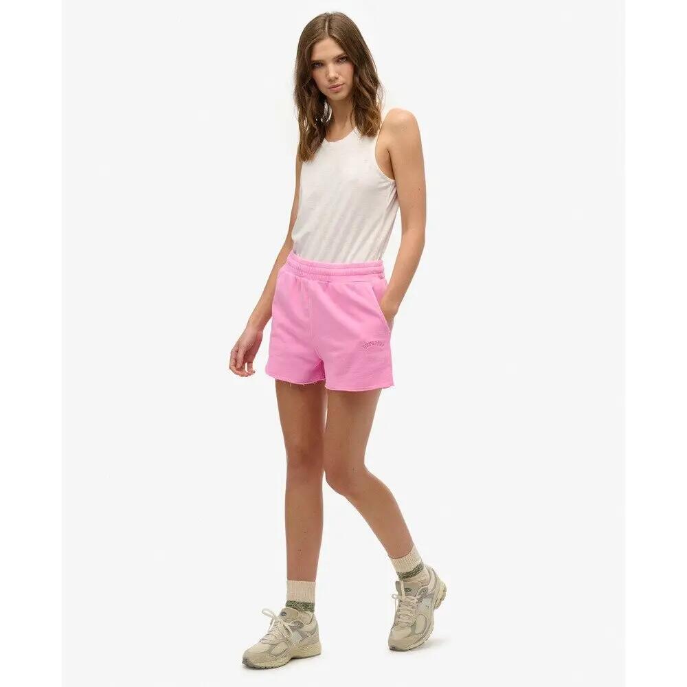 Logo-Shorts aus Garment-Dye für Damen Superdry 3/5