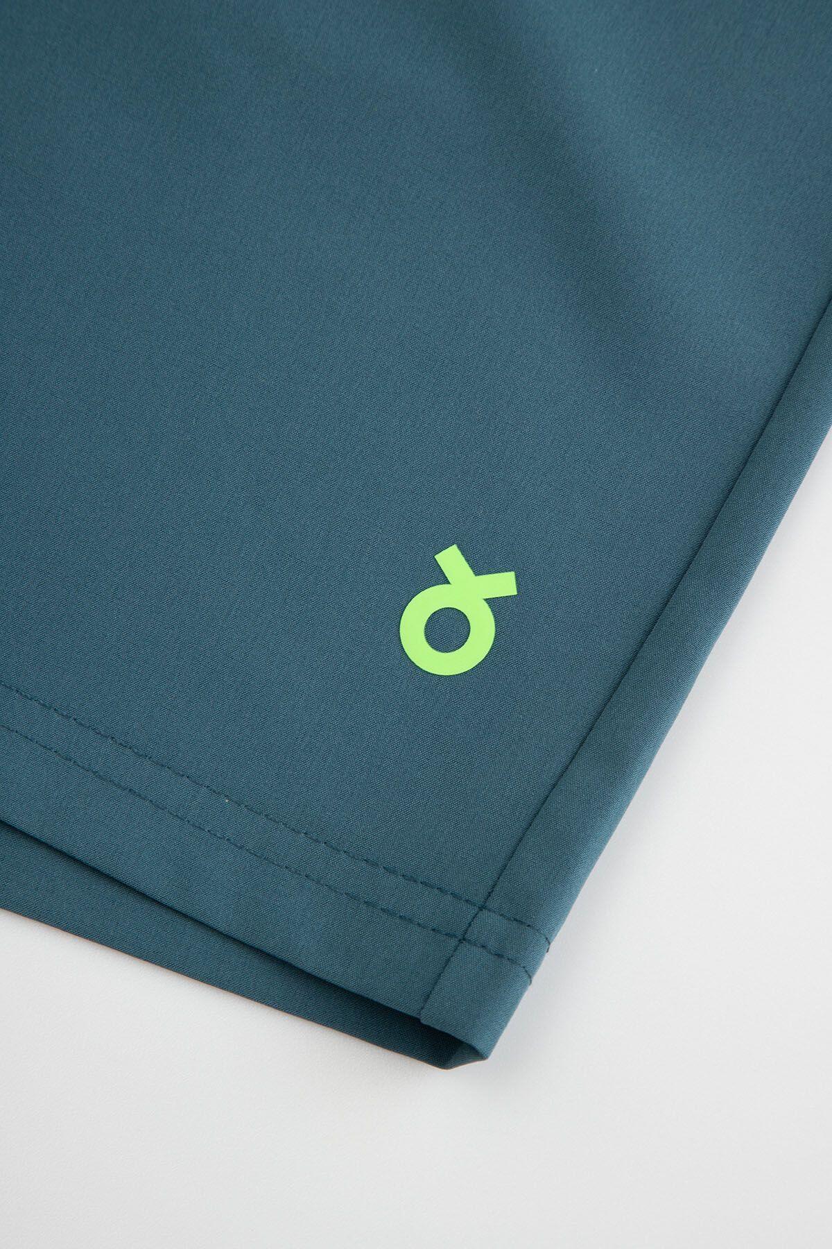 Voetbalshort voor kinderen WL6 groen 4/7