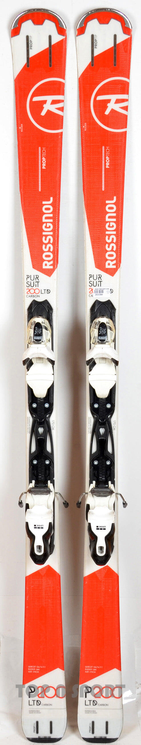 RECONDITIONNE - Skis Rossignol PURSUIT 200 CA red - BON 4/5