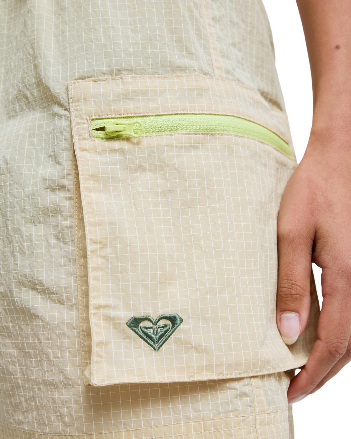 Short de sport taille élastique BOUNDLESS SPIRIT 2 Beige Femme 4/4