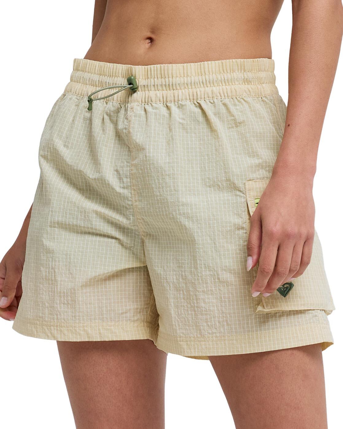 Short de sport taille élastique BOUNDLESS SPIRIT 2 Beige Femme 1/4
