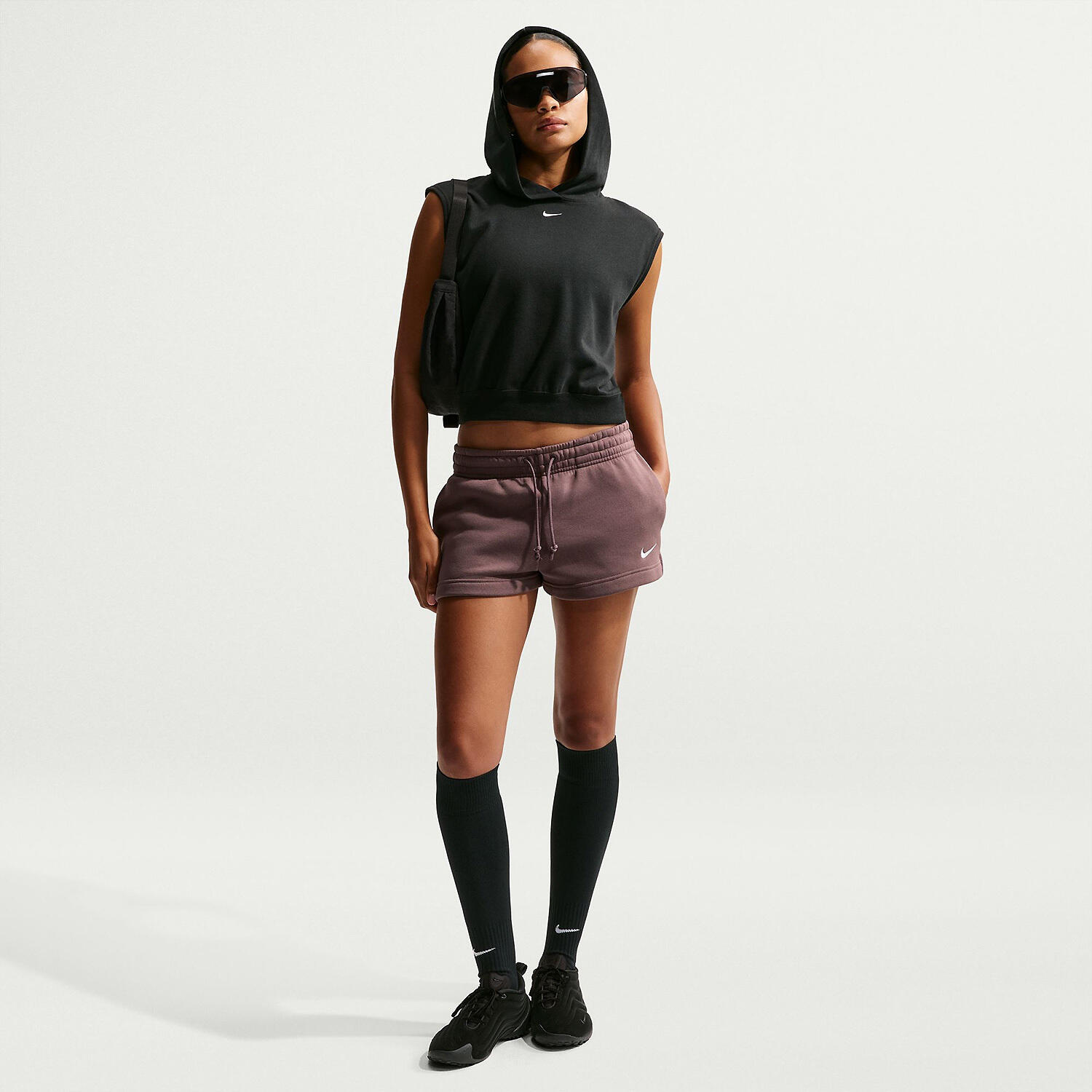 Damen Shorts W NSW PHNX FLC MR STD SHORT 4/5