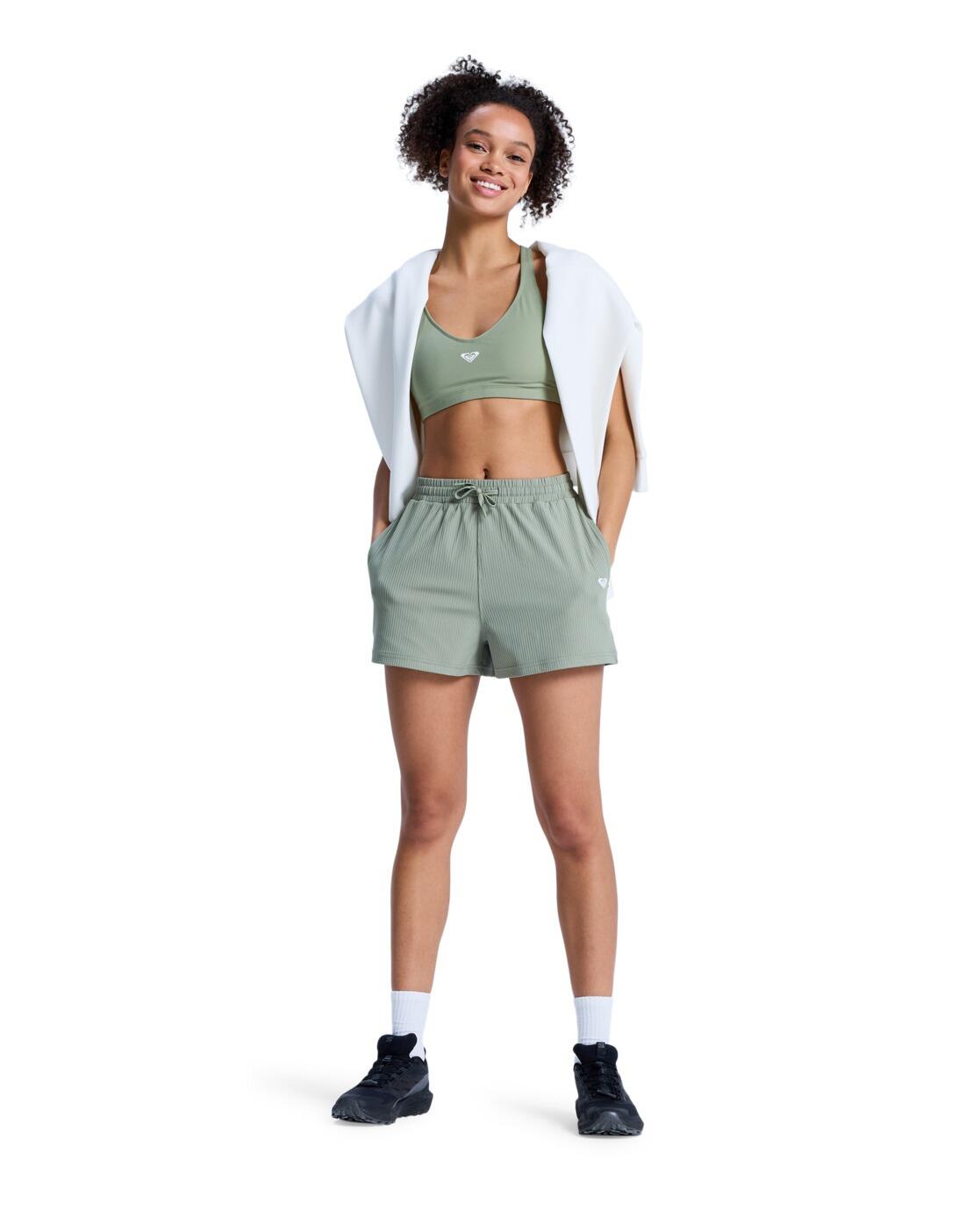 Short de sport RISE & VIBE Vert Femme 4/4