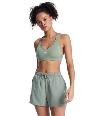 Workout-shorts rise & vibe grün dames