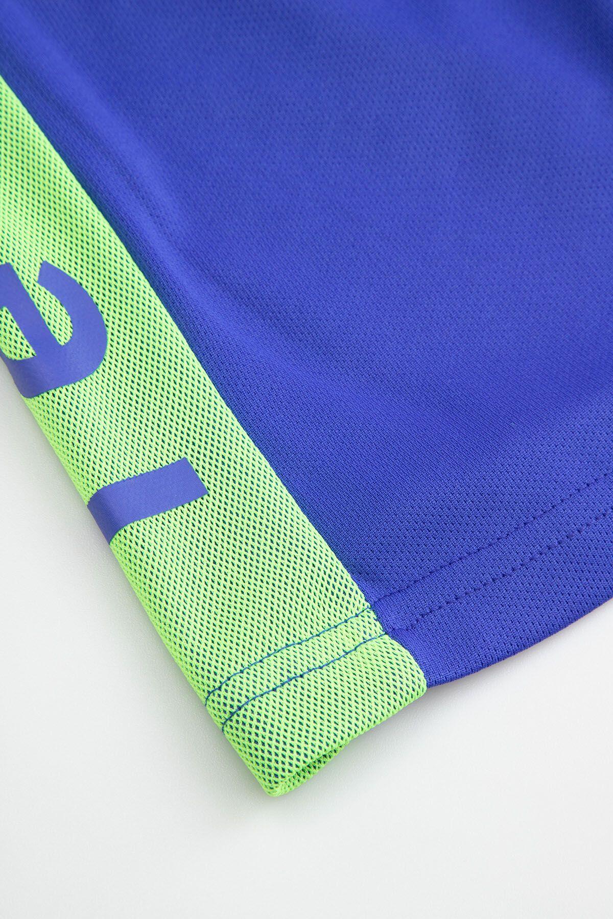 Voetbalshort voor kinderen WL6 blauw 4/6