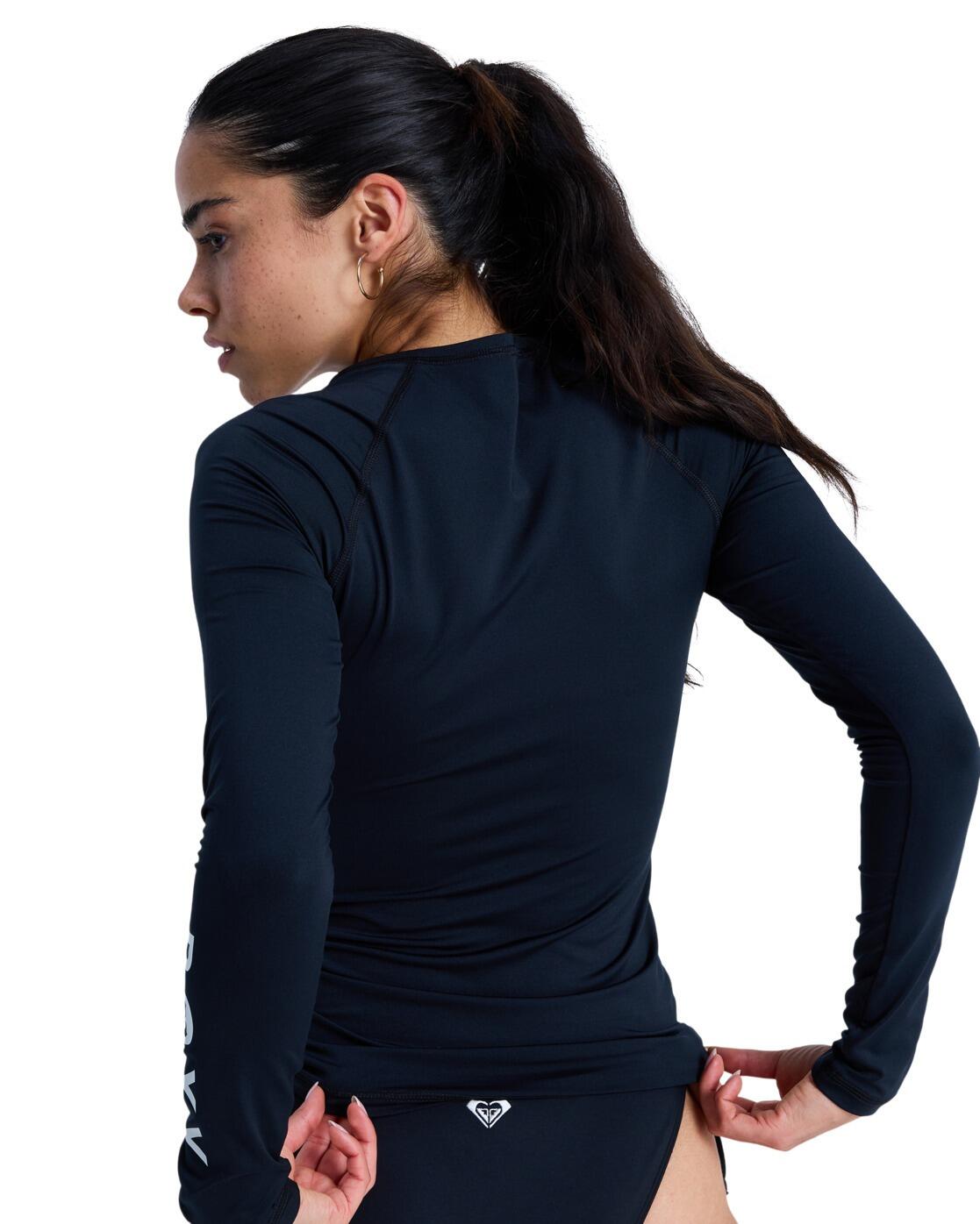 Lycra zippé à manches longues ESSENTIALS Noir Femme 2/4