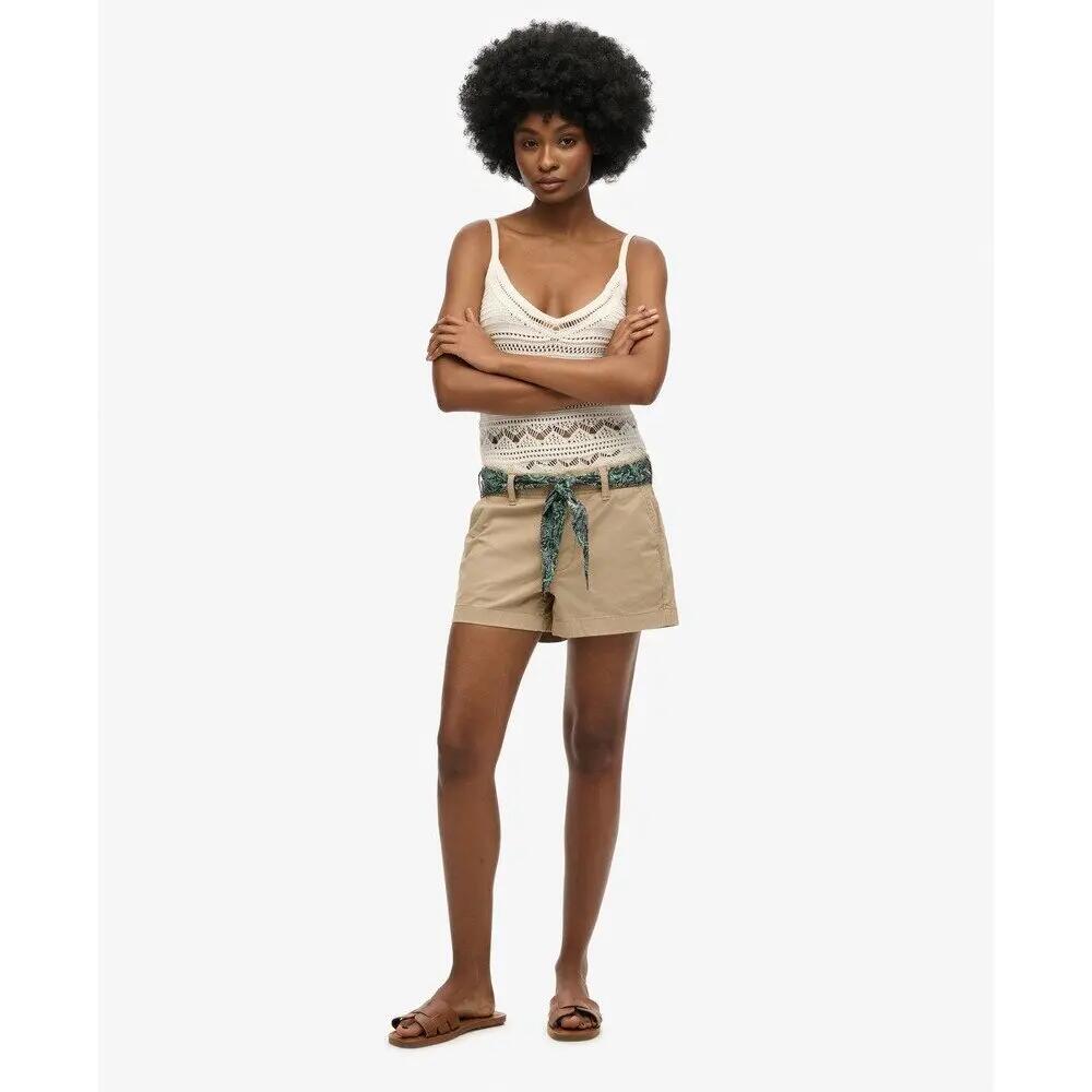Pantaloni chino classici corti donna Superdry 2/5