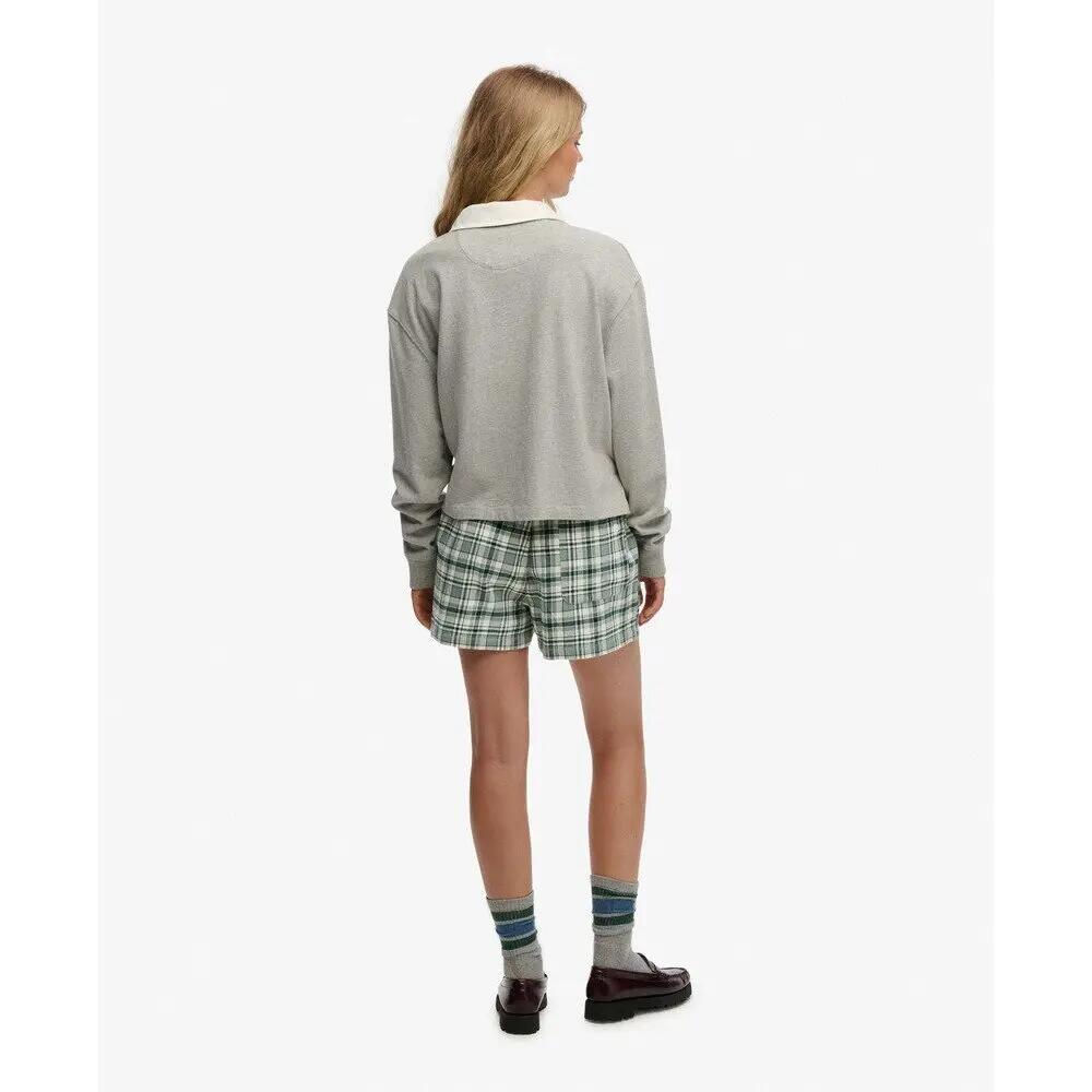 Short elastique en coton à carreaux femme Superdry 5/7