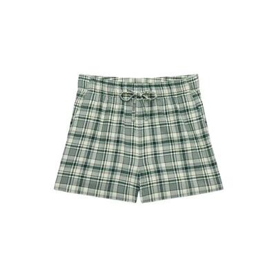 Katoenen geruite elastische short voor vrouwen superdry