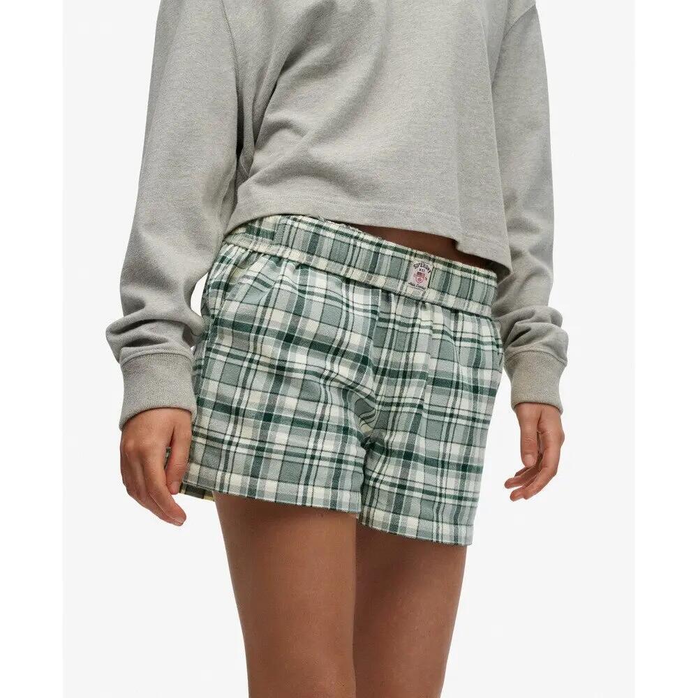 Short elastique en coton à carreaux femme Superdry 6/7