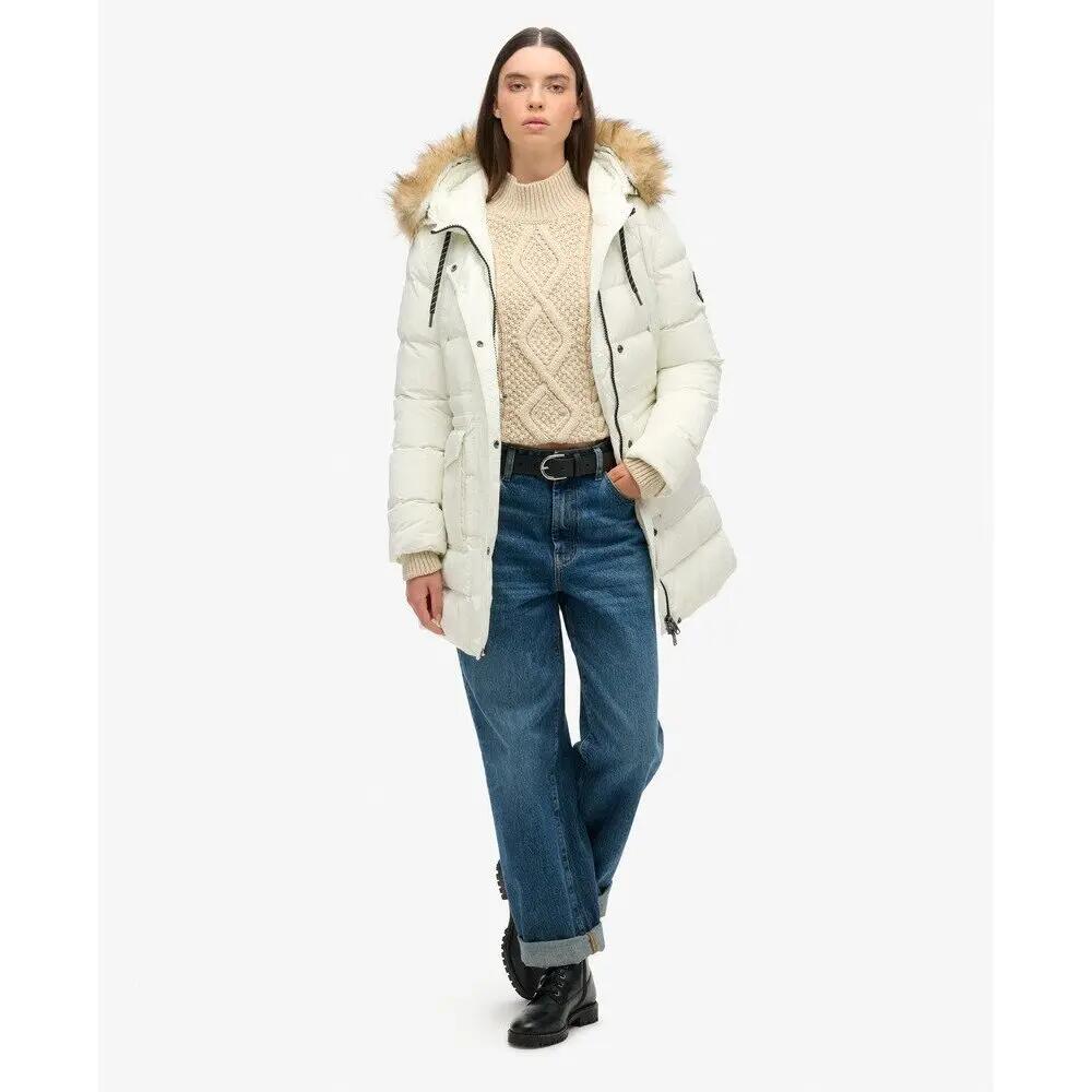 Doudoune mi-longue en fausse fourrure femme Superdry 3/6