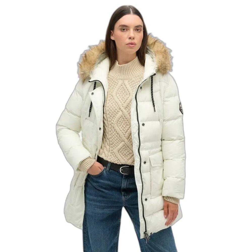 Doudoune mi-longue en fausse fourrure femme Superdry 2/6