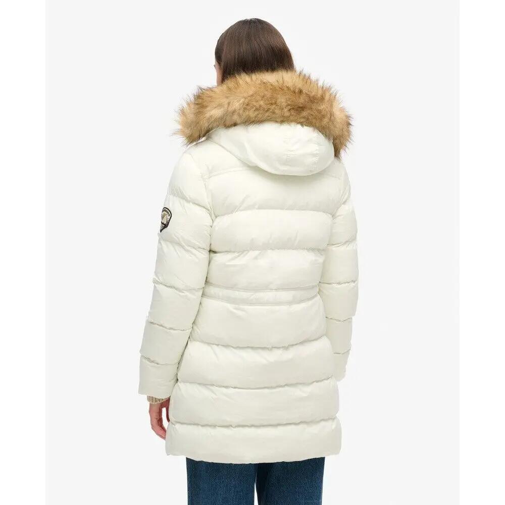 Doudoune mi-longue en fausse fourrure femme Superdry 4/6