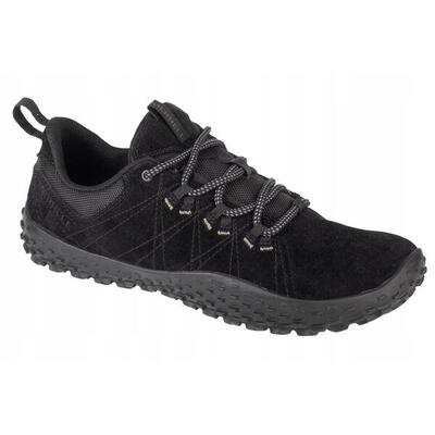 Heren wrapt leren trainers (zwart)