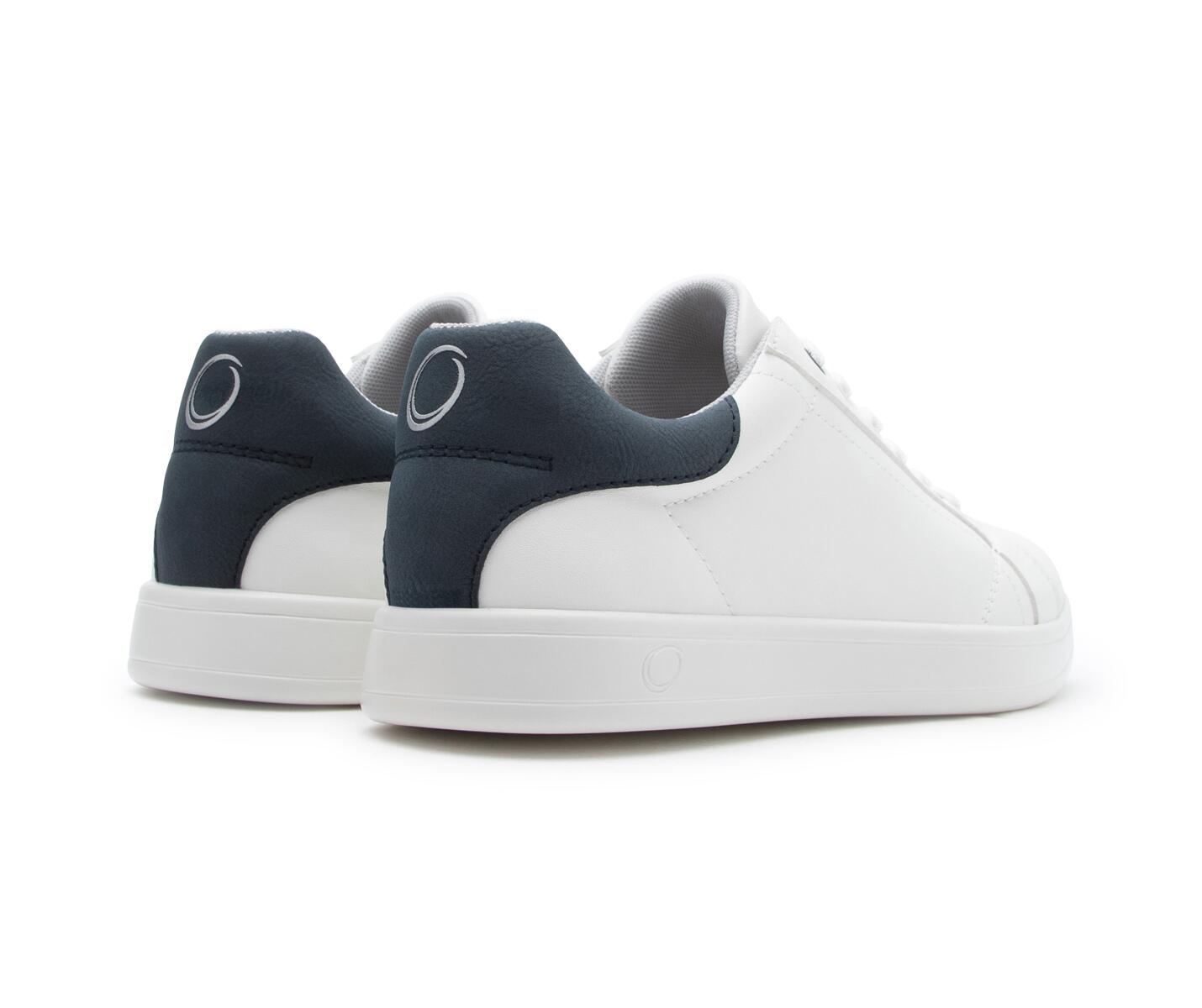 SMOVE Accent Dance Sneaker in Weiss Navyblau für Männer 5/7