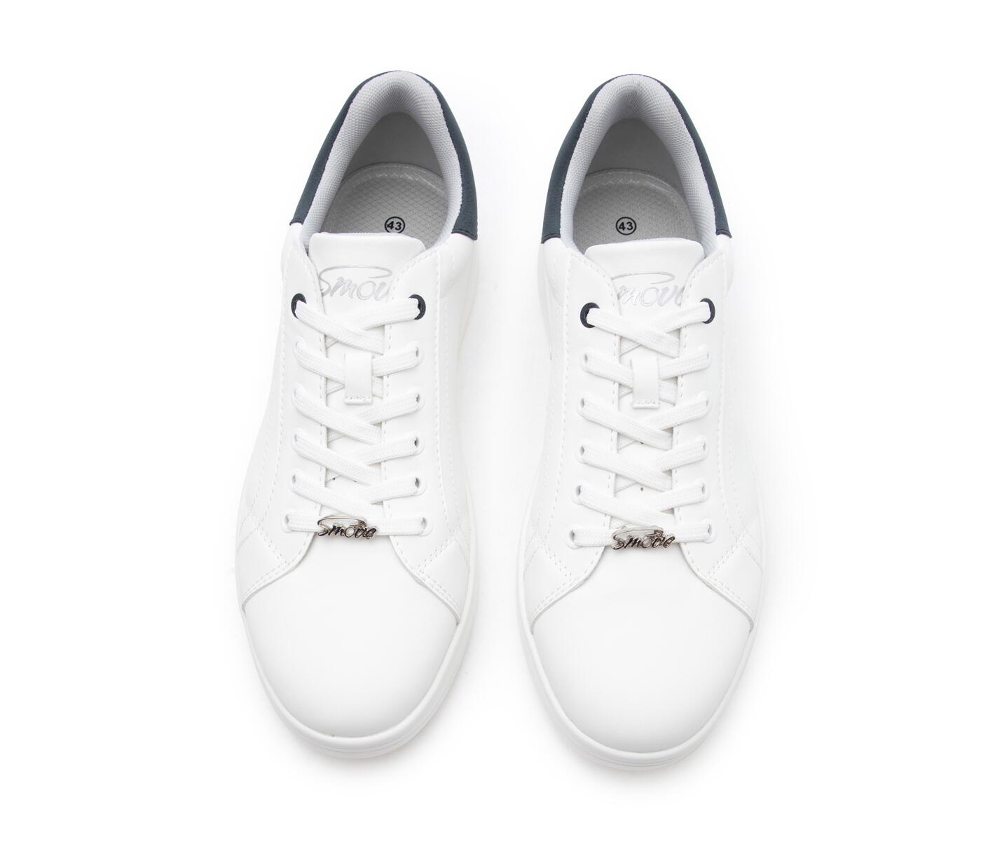 SMOVE Accent Dance Sneaker in Weiss Navyblau für Männer 6/7