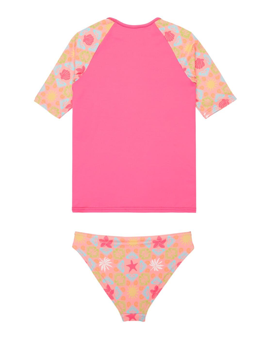 Conjunto de licra CHECK Rosa Niña 2/3