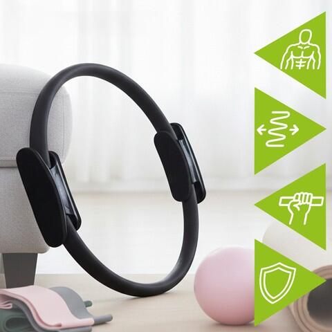 Cerc de fitness pentru exercitii, manere ergonomice, pentru tonifiere, 38 cm