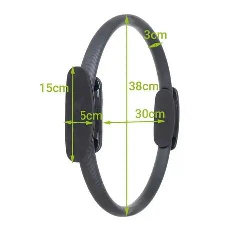 Cerc de fitness pentru exercitii, manere ergonomice, pentru tonifiere, 38 cm 4/7
