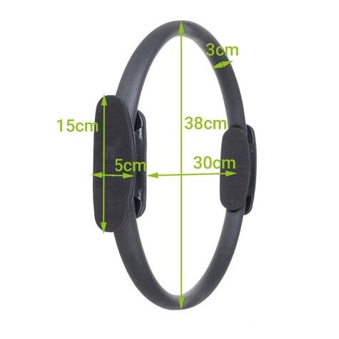 Cerc de fitness pentru exercitii, manere ergonomice, pentru tonifiere, 38 cm