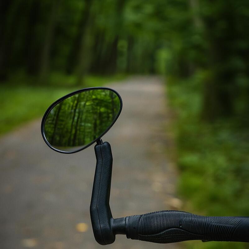Oglinda retrovizoare stanga bicicleta, reglare unghi, 19x7 cm