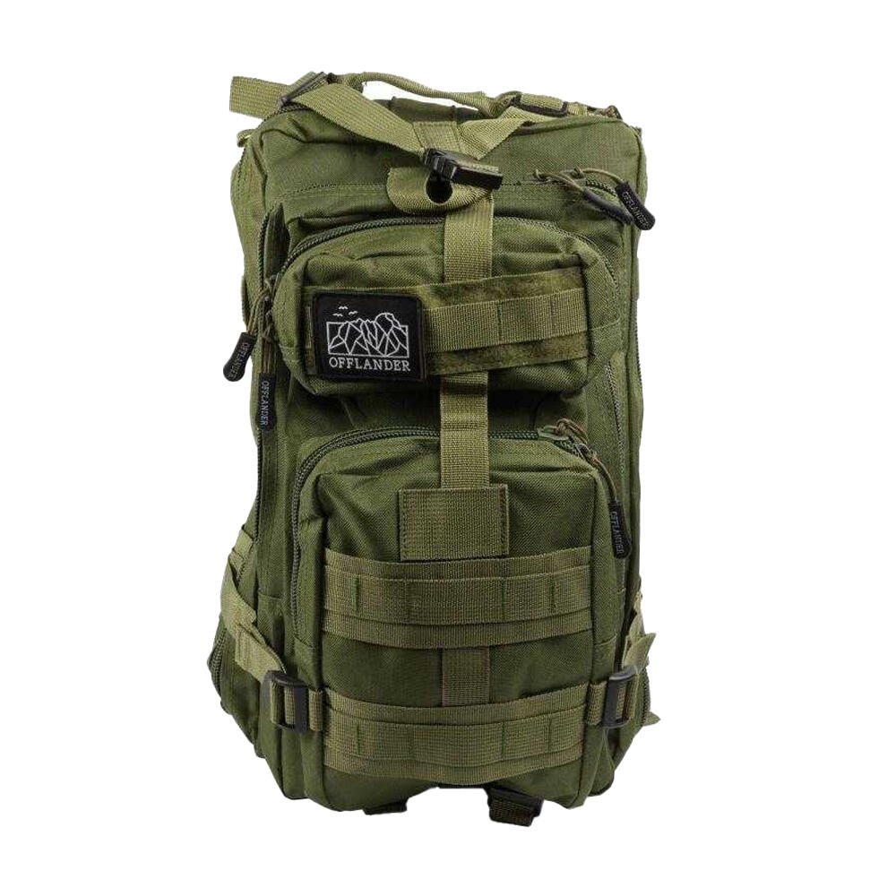 Logo 25L Zaino Da Trekking Offlander Survival Verde Kaki 3/5