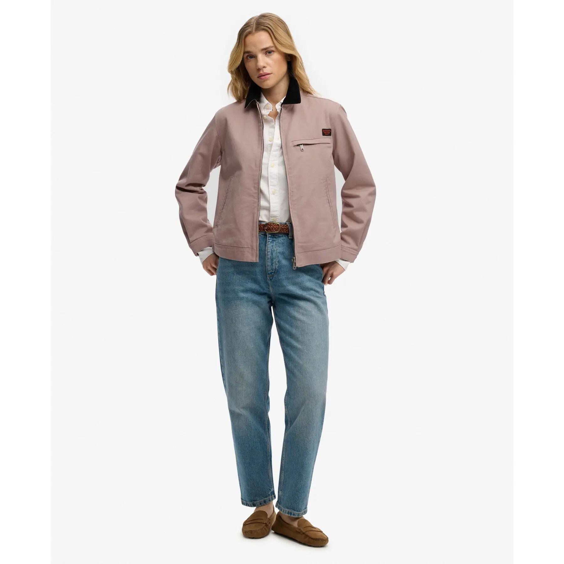 Casaco de mulher com gola de veludo Superdry Ranch 3/7