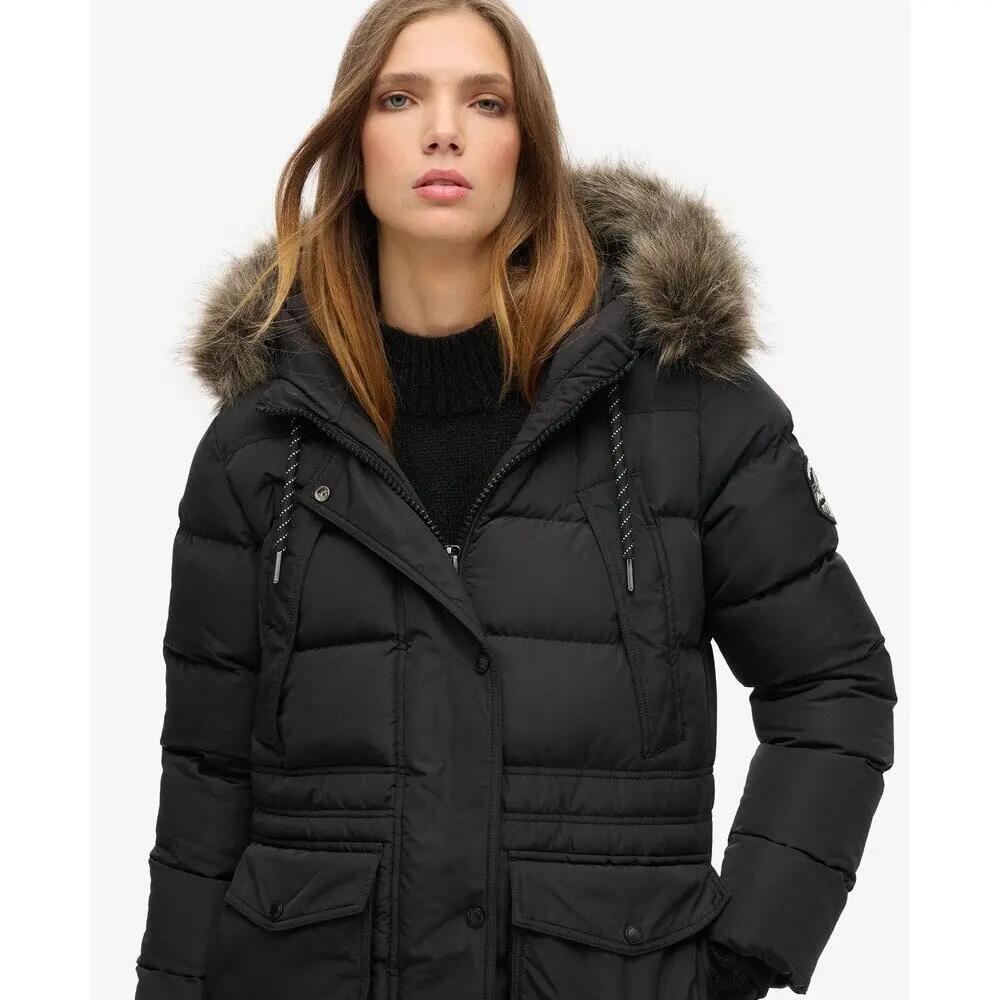 Manteau fausse fourrure femme Superdry Everest 6/7
