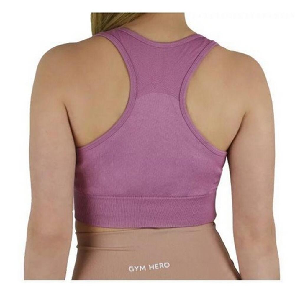 Reggiseno Sportivo Donna Gym Hero Miami Cute Violetto 2/3