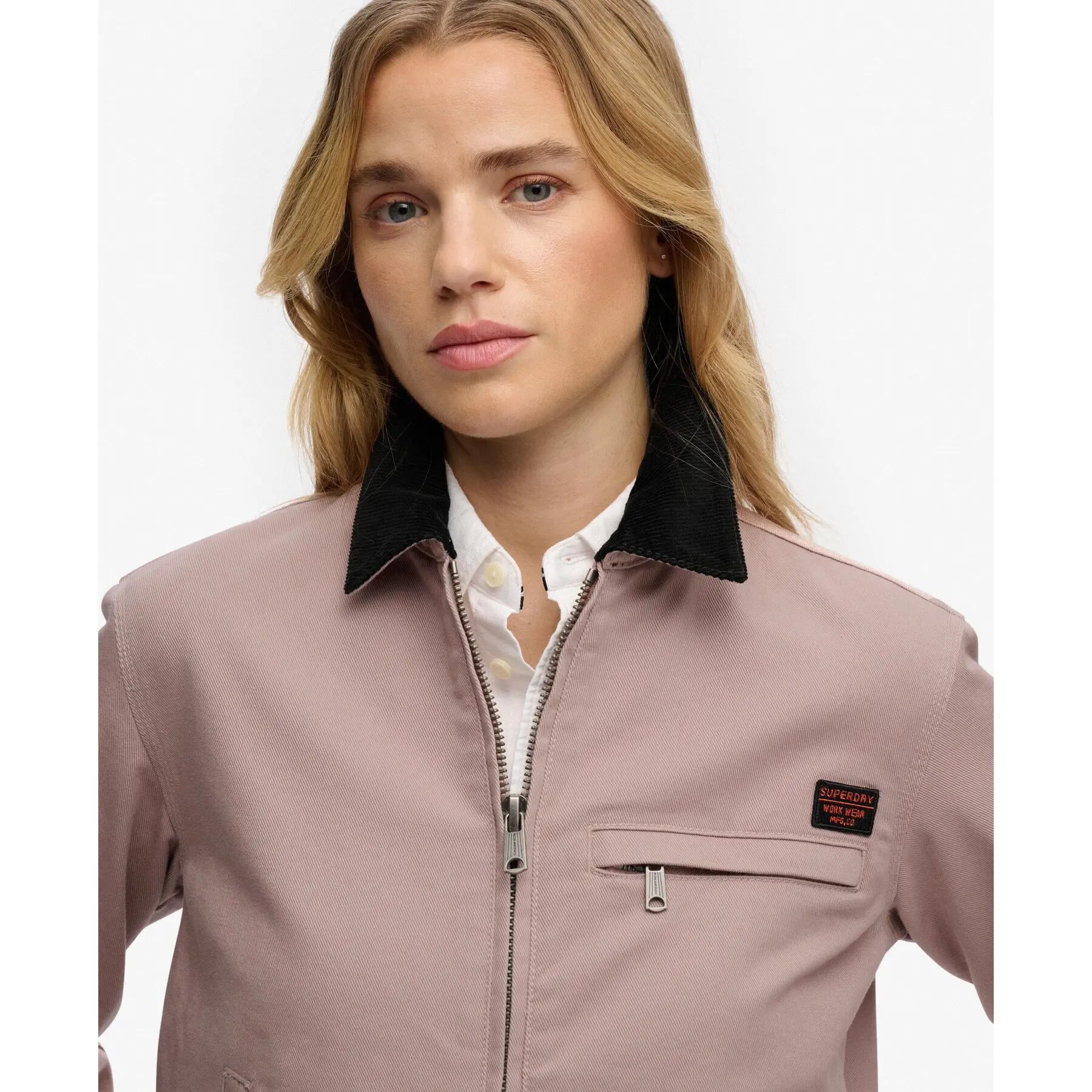 Casaco de mulher com gola de veludo Superdry Ranch 6/7