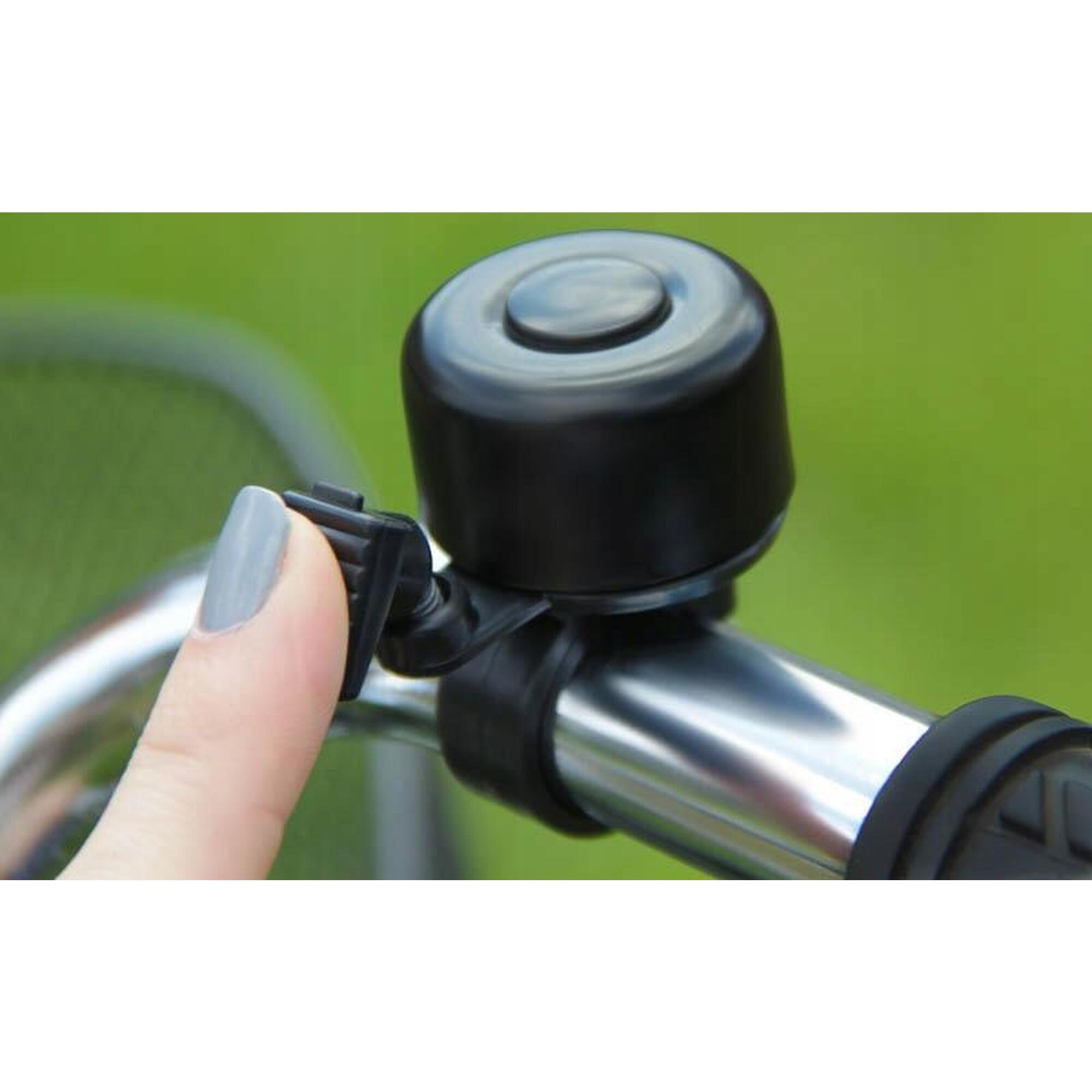 Sonerie pentru bicicleta, trotineta, negru, diametrul gaurii 2-2.5cm