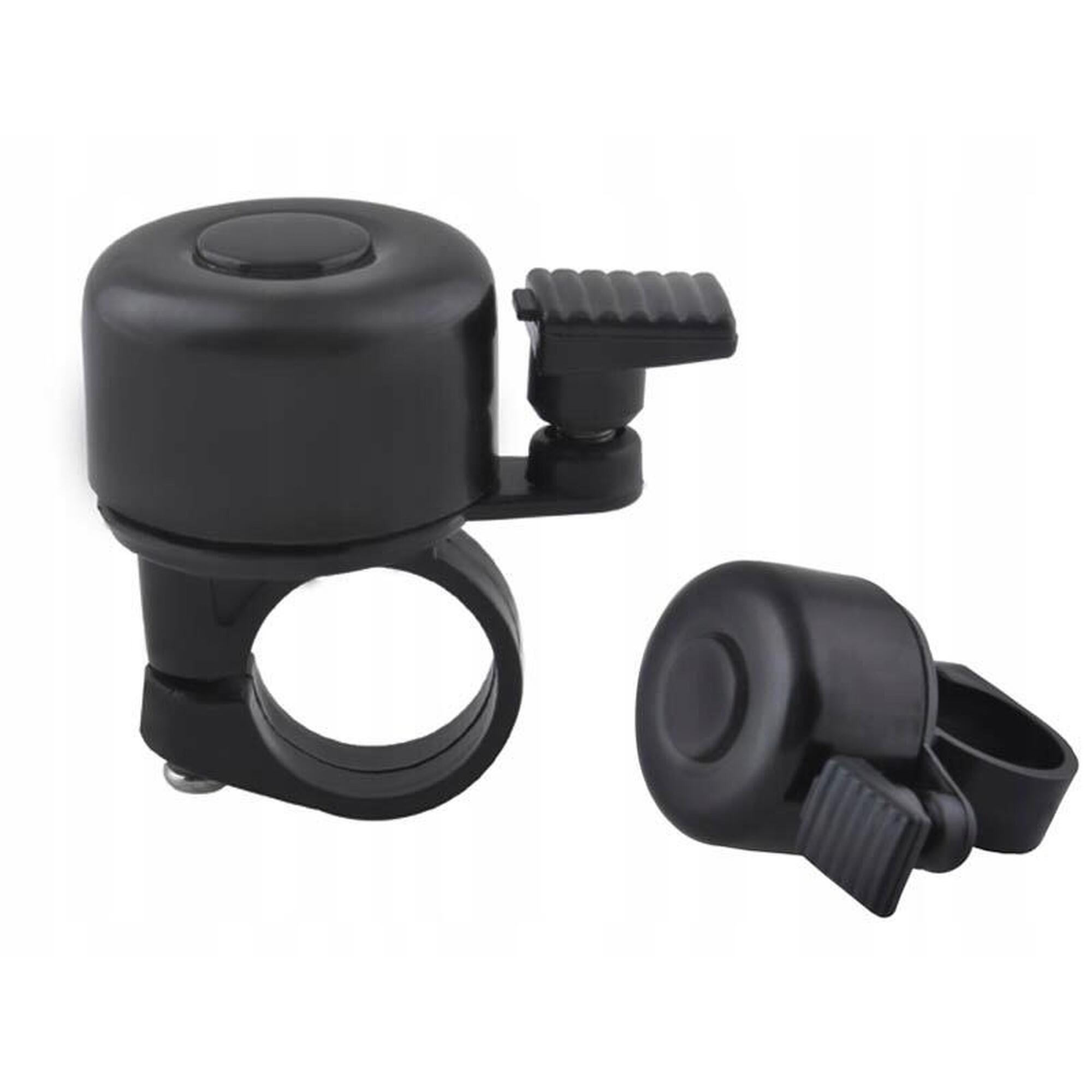Sonerie pentru bicicleta, trotineta, negru, diametrul gaurii 2-2.5cm