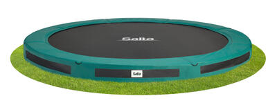 Premium ground sports - ø251cm - inground trampoline - rond - groen