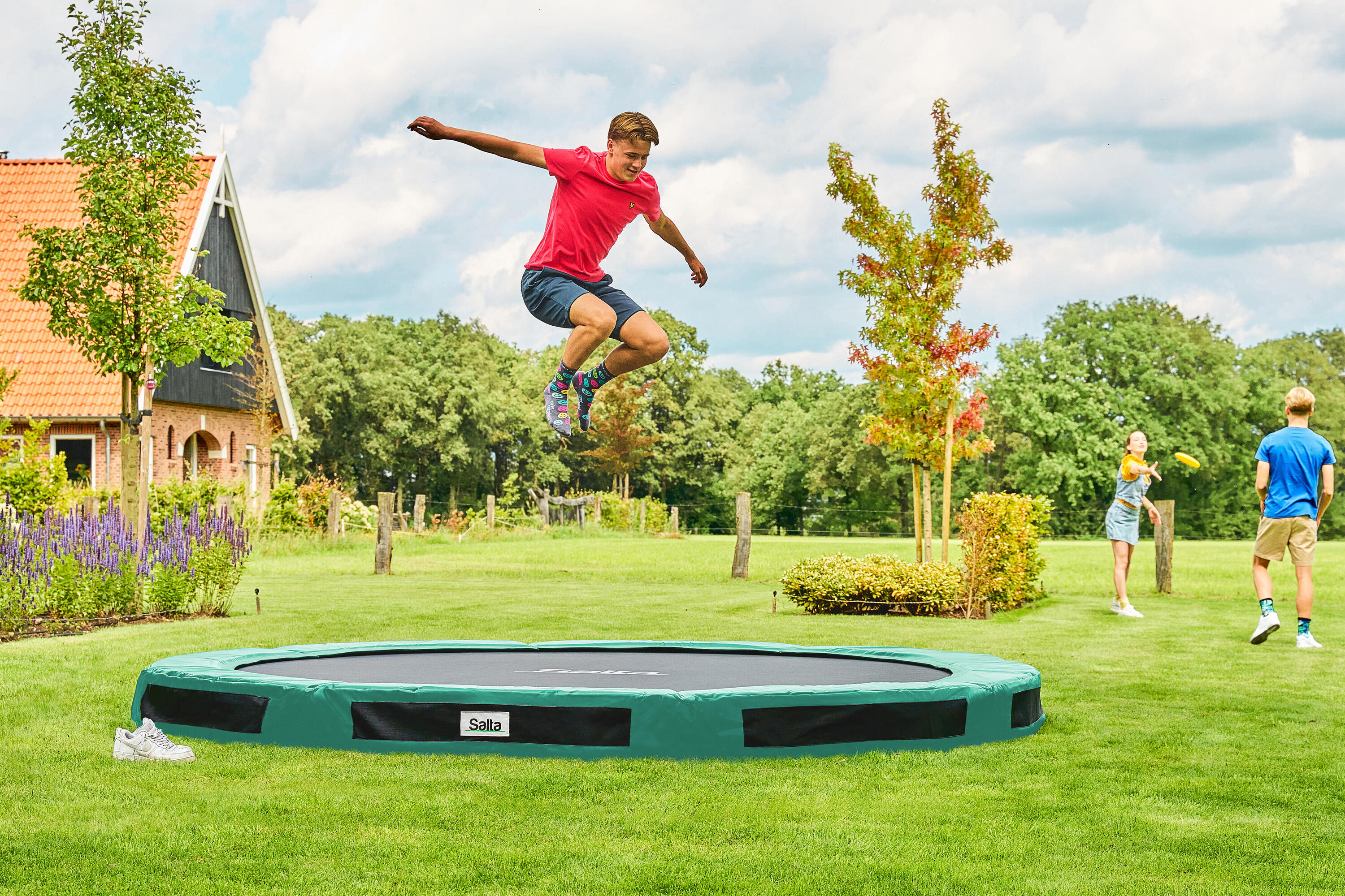 Premium Ground Sports - ø305cm - Inground trampoline - Rond - Groen 6/6