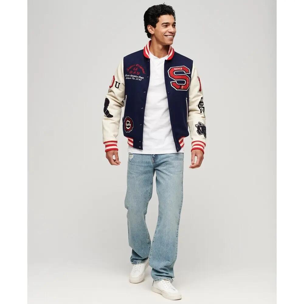 Jacke mit Aufnäher Superdry College Varsity 3/5
