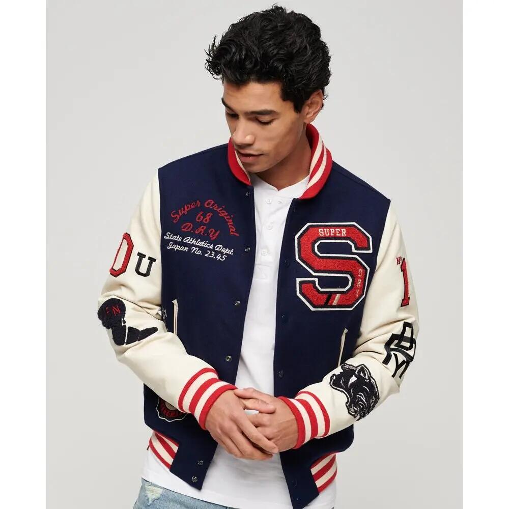 Jacke mit Aufnäher Superdry College Varsity 2/5