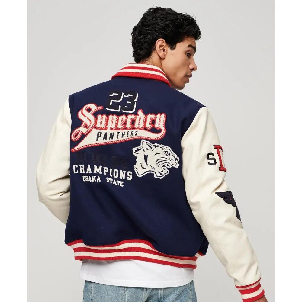 Jacke mit Aufnäher Superdry College Varsity 5/5