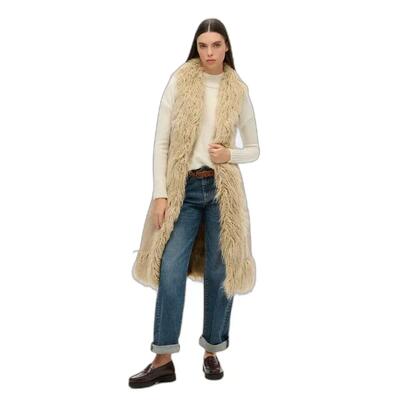Dames gilet van nepbont superdry